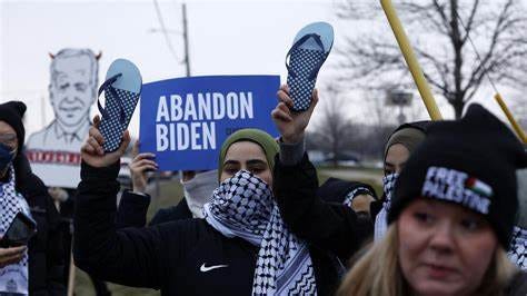 Biden campaigns in Michigan amid growing Arab-American anger over Gaza