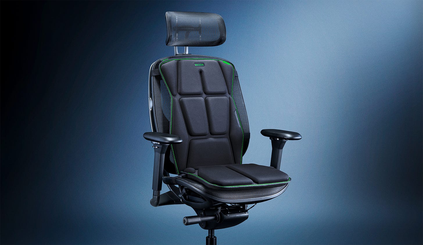 Razer Freyja haptic gaming cushion Razer Freyja haptic gaming cushion