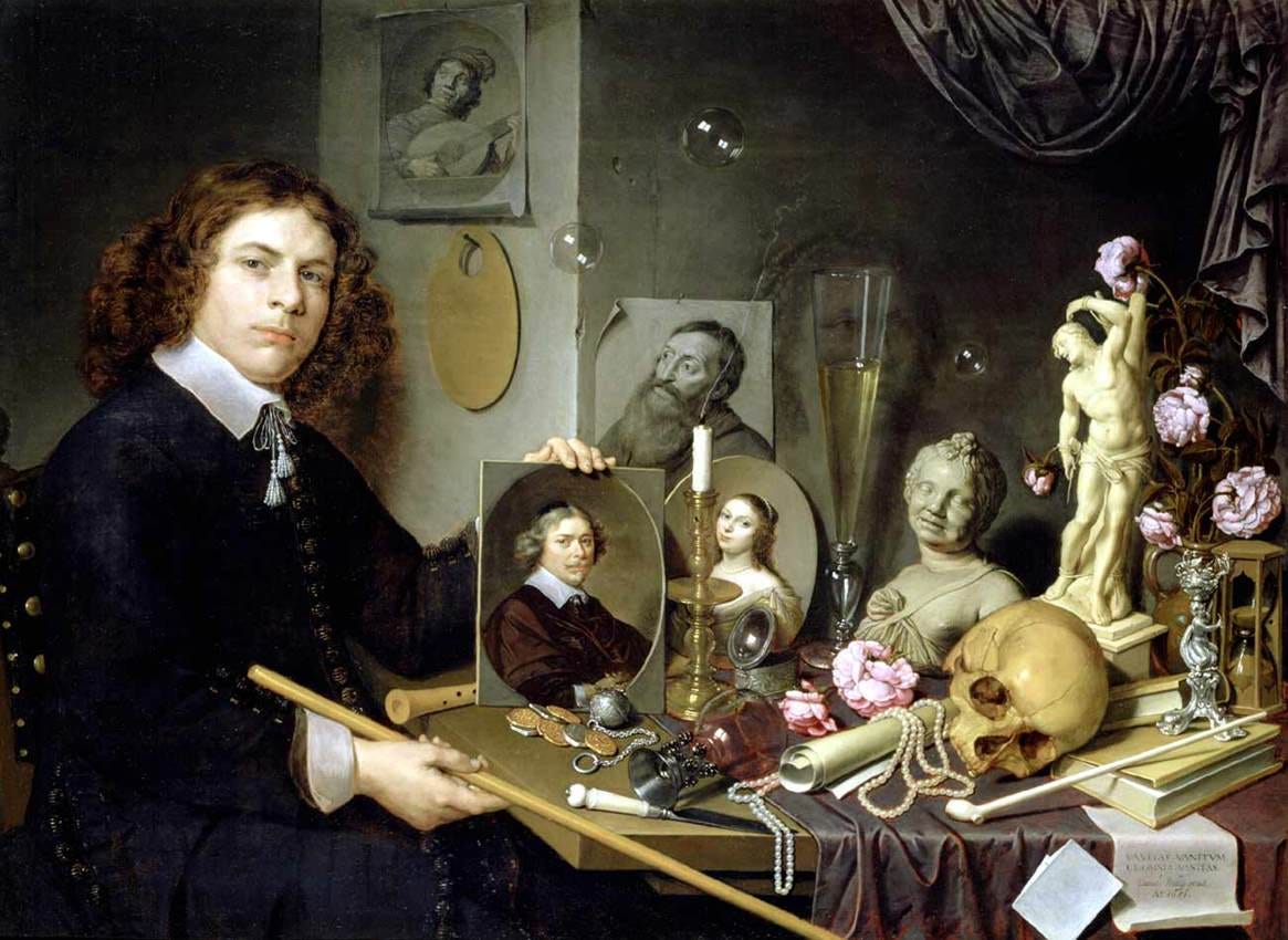 David Bailly self portrait with vanitas symbols David Bailly self portrait with vanitas symbols