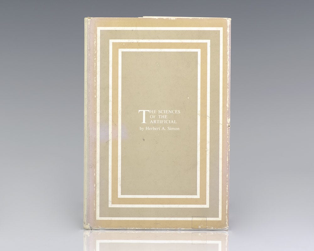 The Sciences of the Artificial. - Raptis Rare Books | Fine Rare and  Antiquarian First Edition Books for Sale