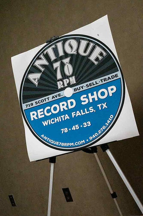 Antique 78 RPM Record Shop, Wichita Falls