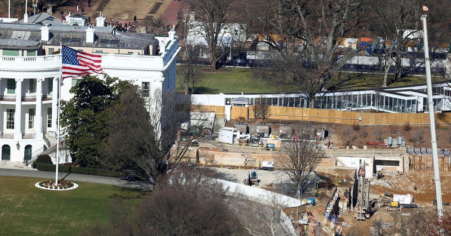 Trump's White House ballroom under construction in Washington