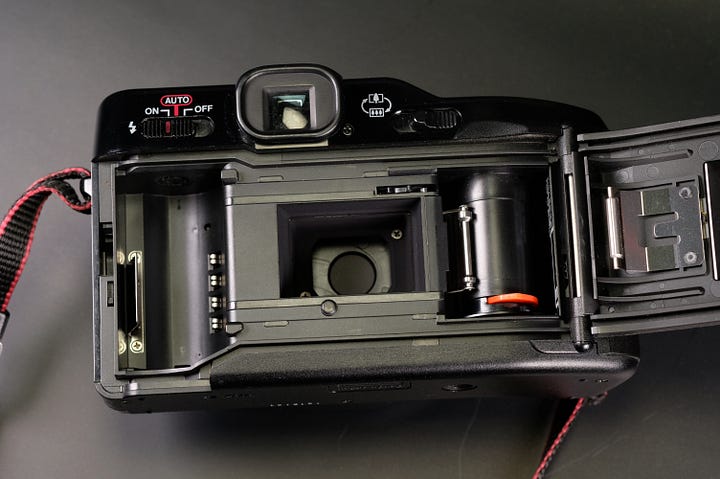 Loading film into the Canon Sureshot Tele