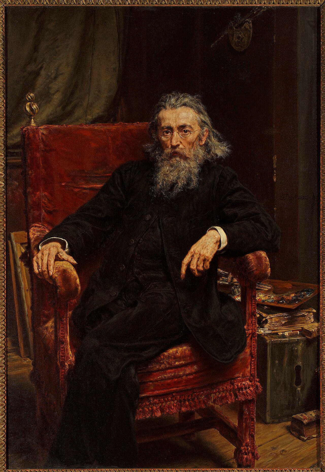 Jan Matejko self portrait, oil on canvas, 1892, National Museum in Warsaw