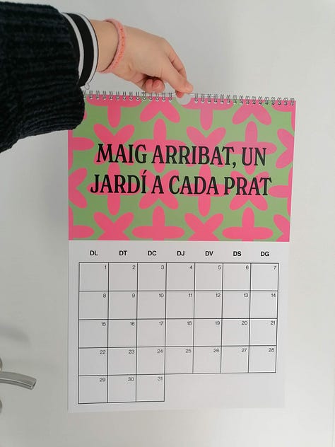 3 different calendar pages