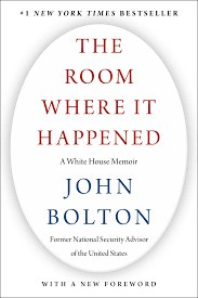 May be an image of text that says '이 NEW YORK TIMES BESTSELLER THE ROOM WHERE IT HAPPENED Whibe House Memoir JOHN BOLTON Farer NationalSecurity Advisor Eth ฝ Unied Statck WITHANEWFORIWORD WITH FOREWORD'