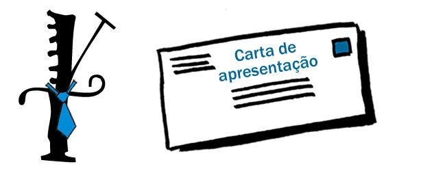 Ilustração do mascote do Vida de Trainee (a letra V por cima da letra T formando um Y em referência à geração Y). O mascote usa gravata e ao lado há o contorno de um envelope onde se lê “Carta de apresentação”.