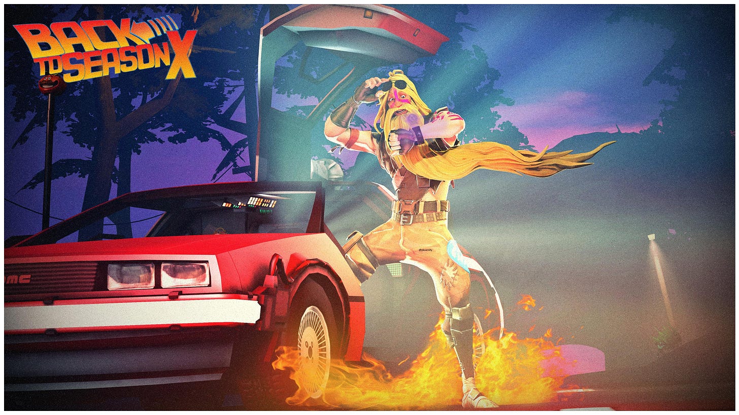 r/FortNiteBR - "Great Scott! I must go back to stop that meteor and save my best friend!"