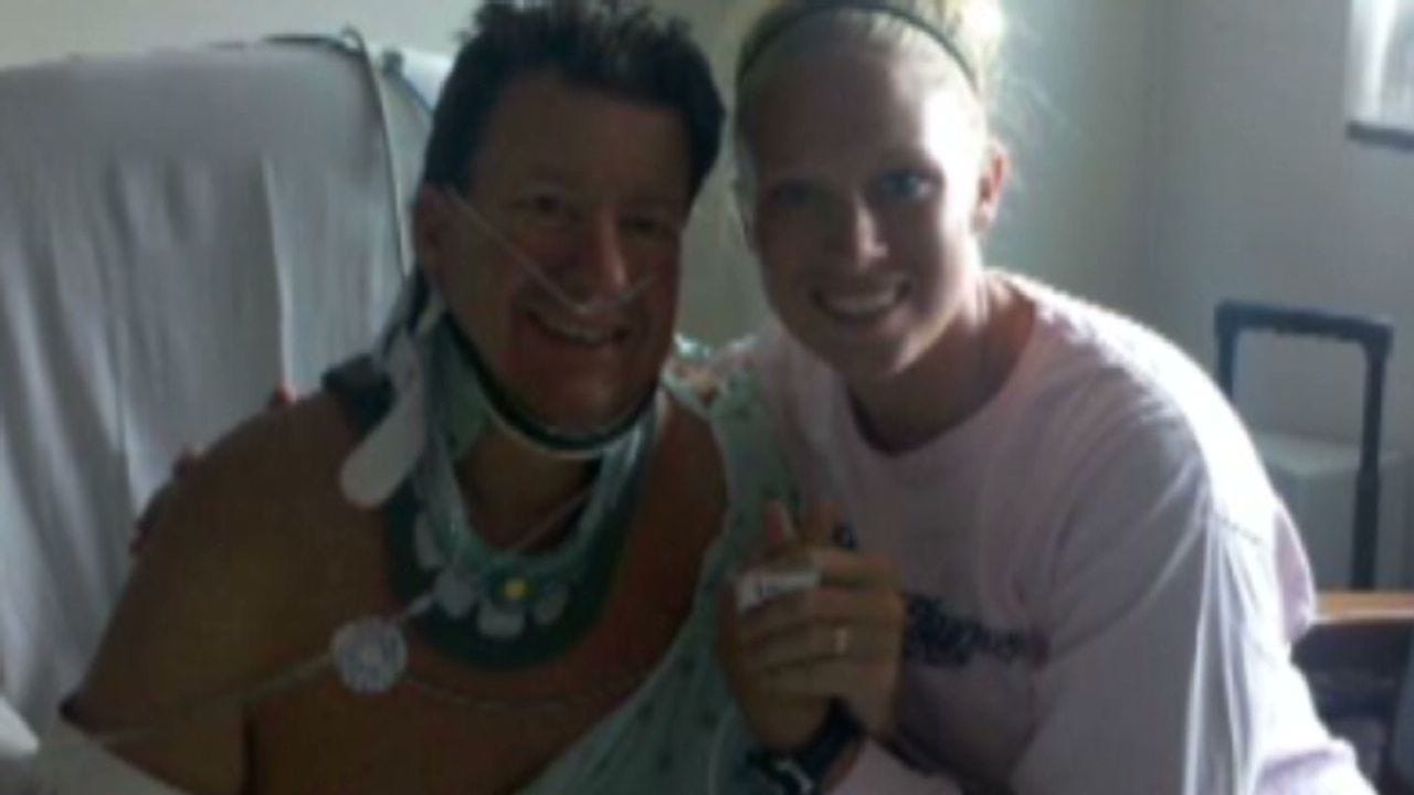 Woman lifts car off dad, performs CPR Woman lifts car off dad, performs CPR
