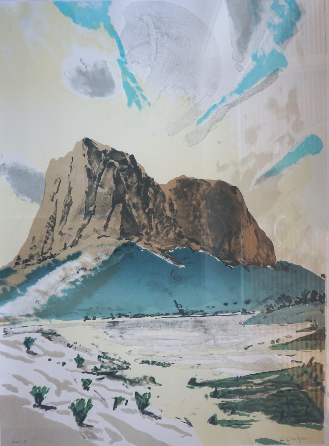 Picacho Peak, watercolor by Bruce McGrew Picacho Peak, watercolor by Bruce McGrew