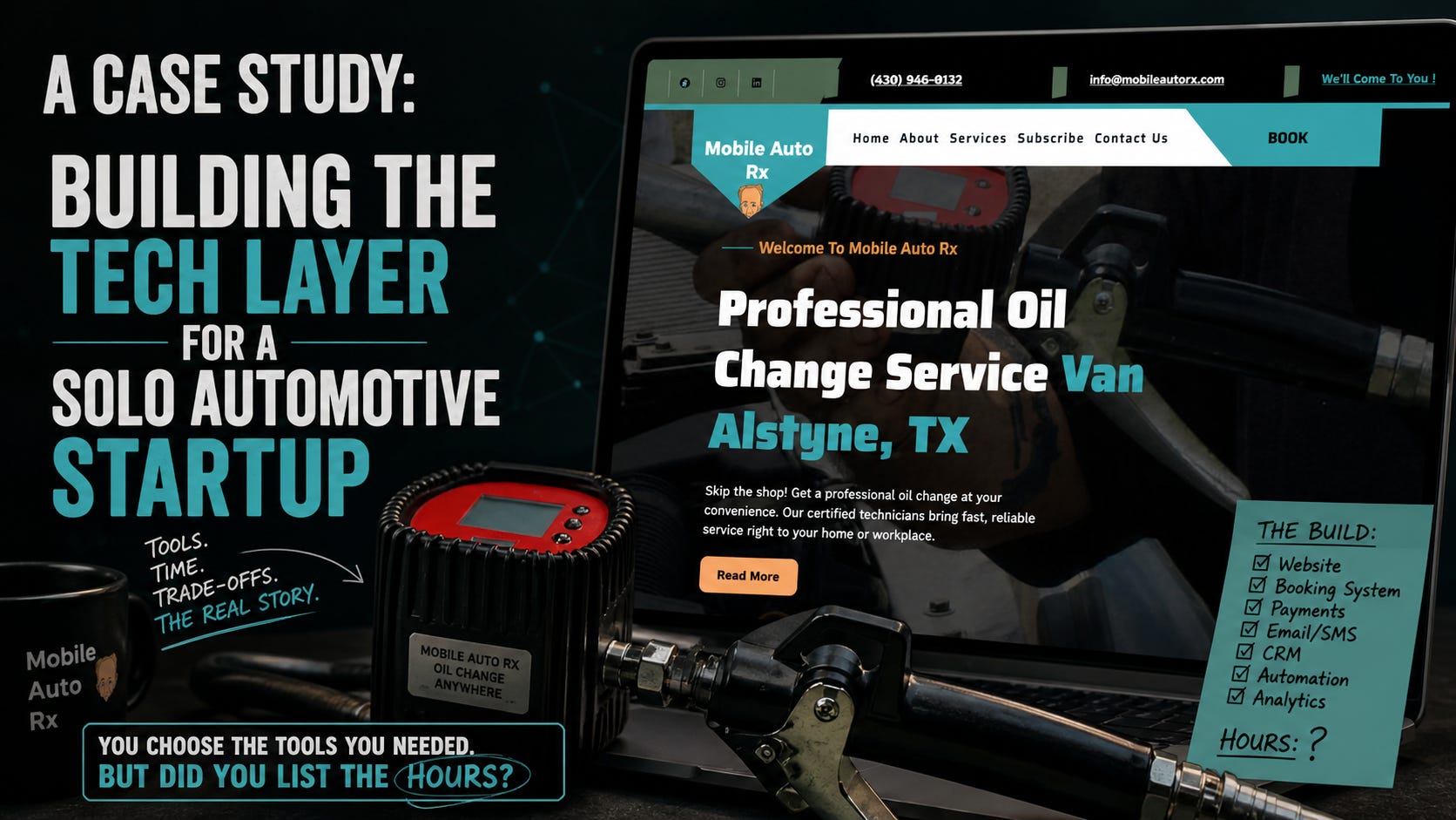 Case Study: Building the Tech Layer for a Solo Automotive Startup