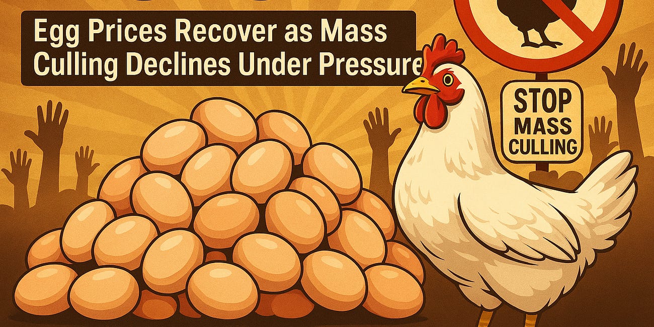 VICTORY: Egg Prices Recover as Mass Culling Declines Under Pressure