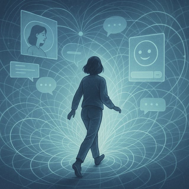 A person walking in a room with many icons

AI-generated content may be incorrect.
