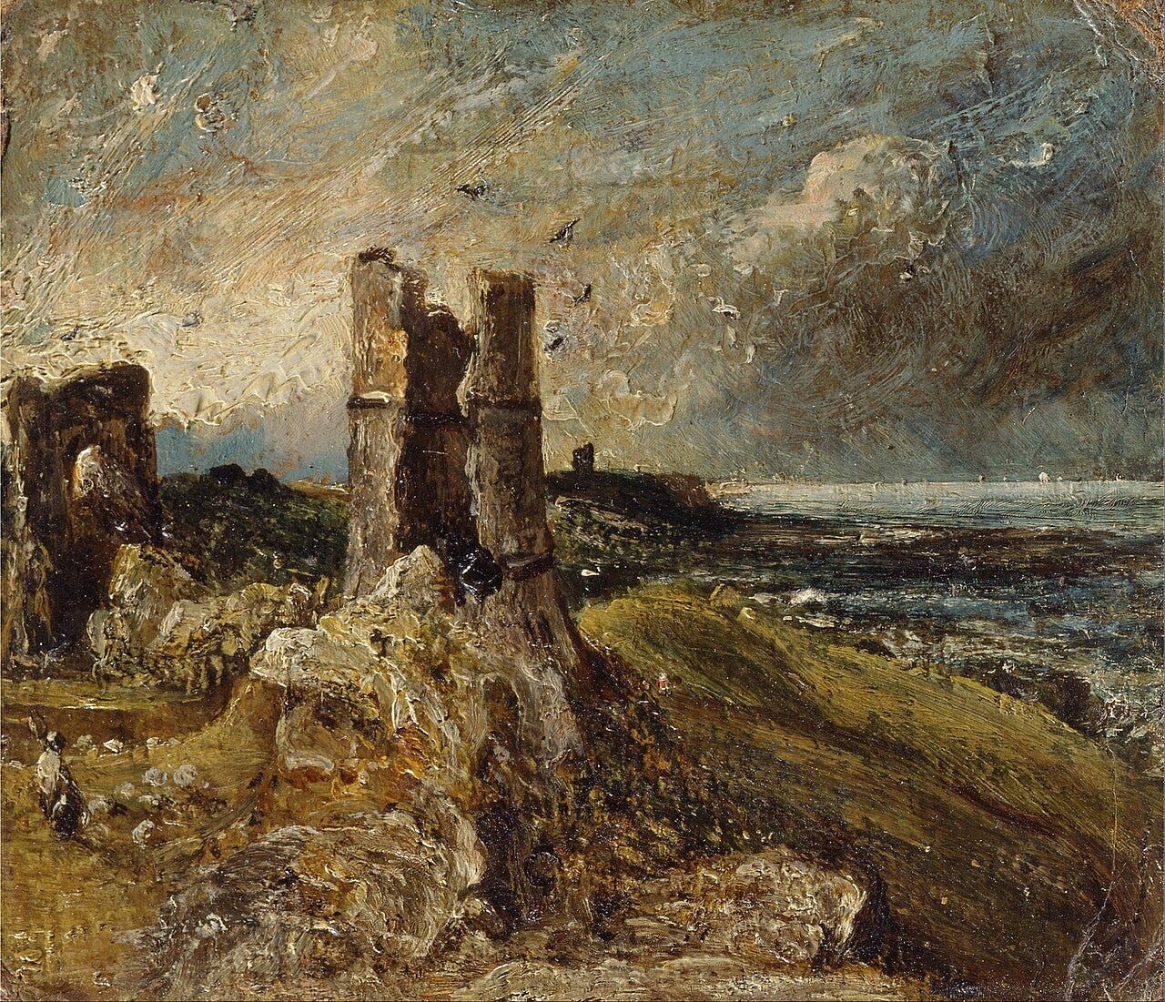 John Constable Hadleigh Castle stormy ruin