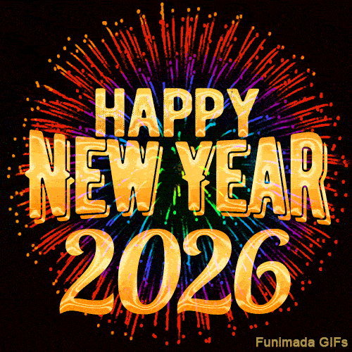 Happy New Year 2026 GIF Images | Funimada.com