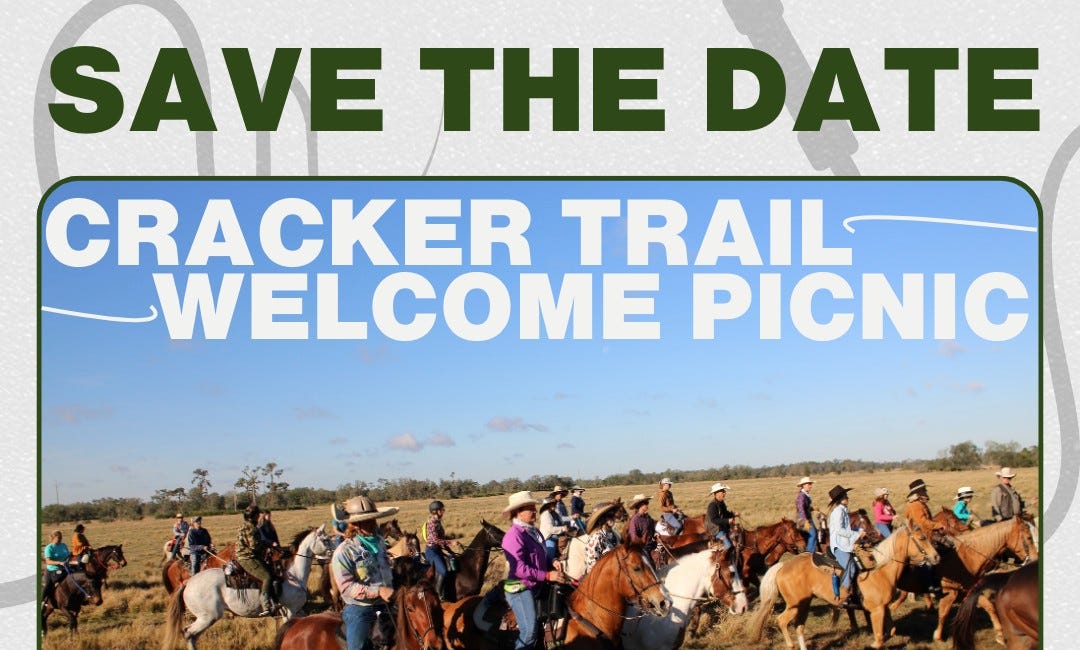 Cracker Trail Welcome Picnic Leads Into Historic Annual Ride Across Florida