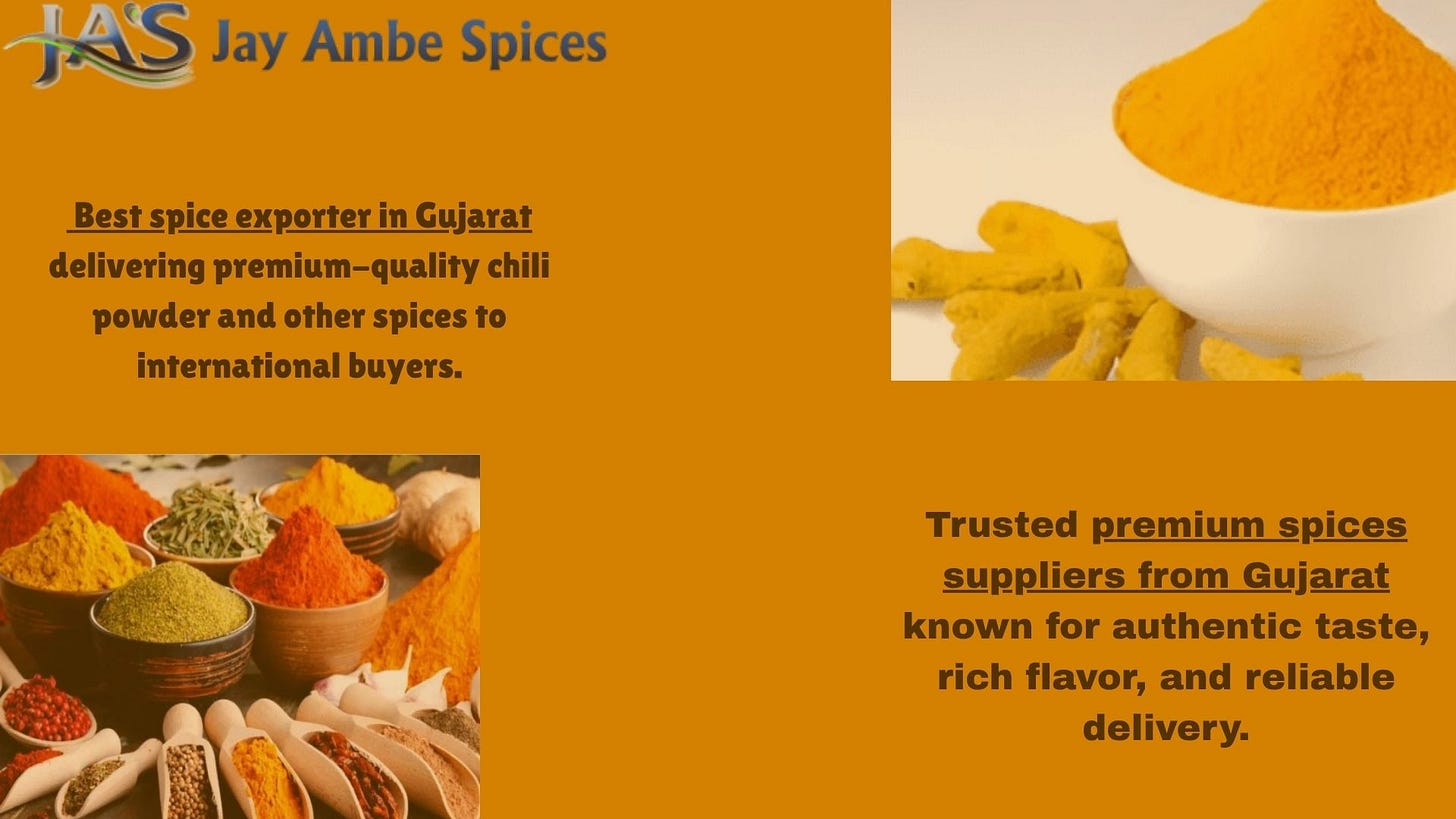 Jay Ambe Spices – Premium Spices Suppliers from Gujarat | Best Spice Exporter in Gujarat