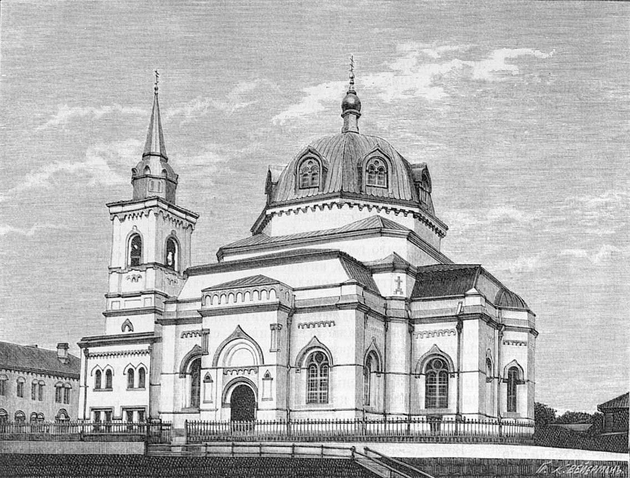 An artist's impression of the cathedral in 1891