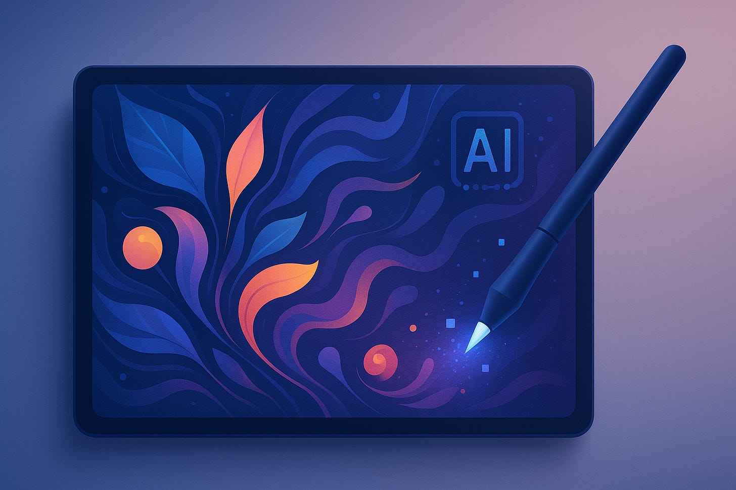 Conceptual artwork representing the intersection of artificial intelligence, creative freedom, and digital art, symbolizing NSFW AI image generation