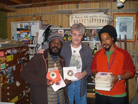 a variety of Snapshots from the 2007 tour of Roger Steffens' Reggae Ark-Hives with Aston "Family Man" Barrett