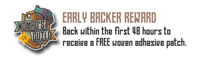Early backer reward: Back within the first 48 hours to receive a free woven adhesive patch.