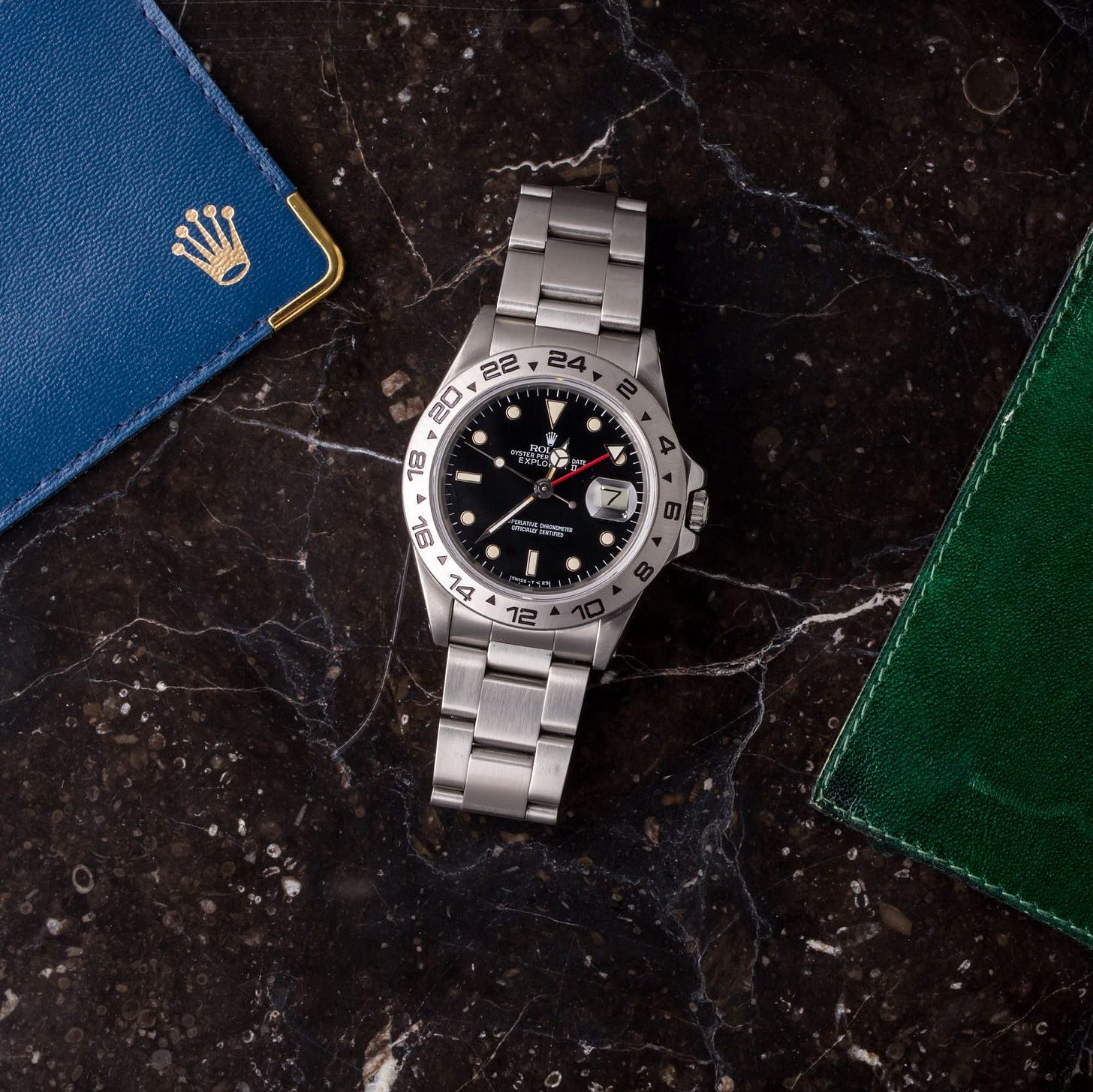 Rolex Explorer II 16550 Black Dial