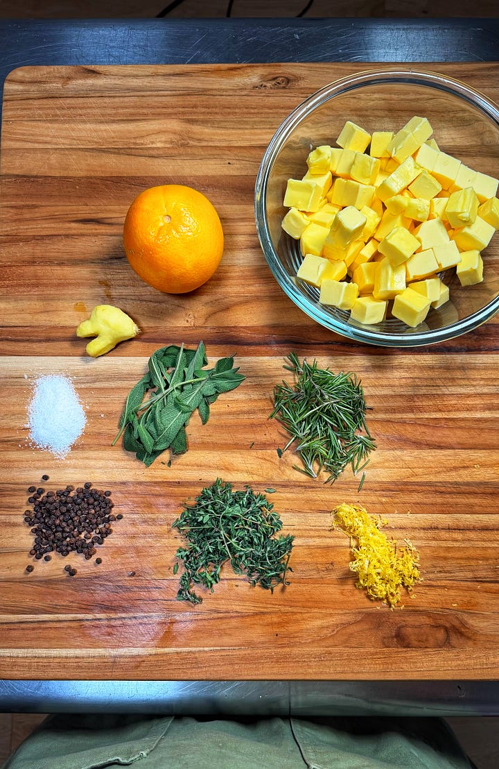 This compound butter is the max flavor bomb for steaks and delicious turkey!