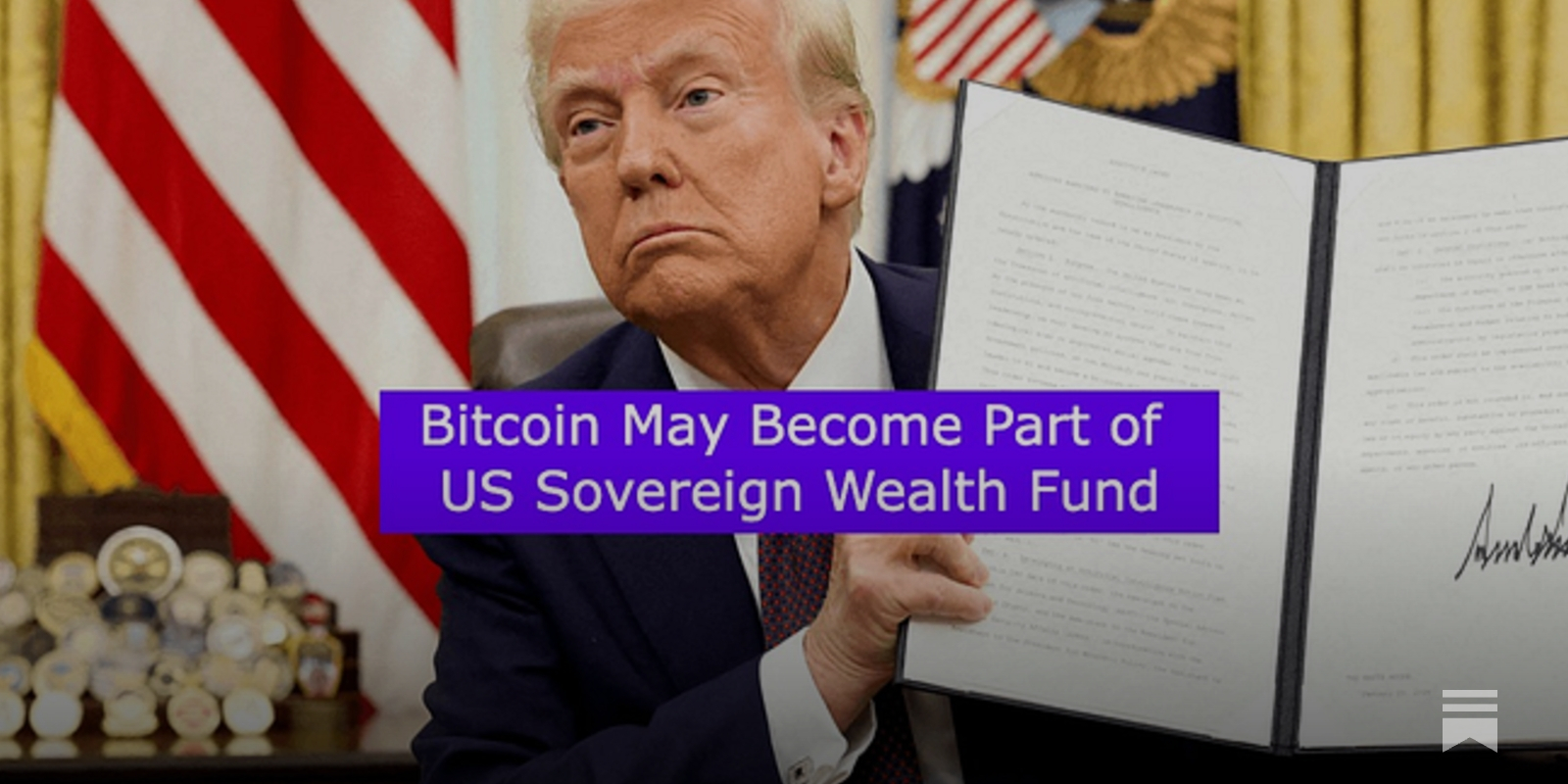 Bitcoin May Become Part of US Sovereign Wealth Fund