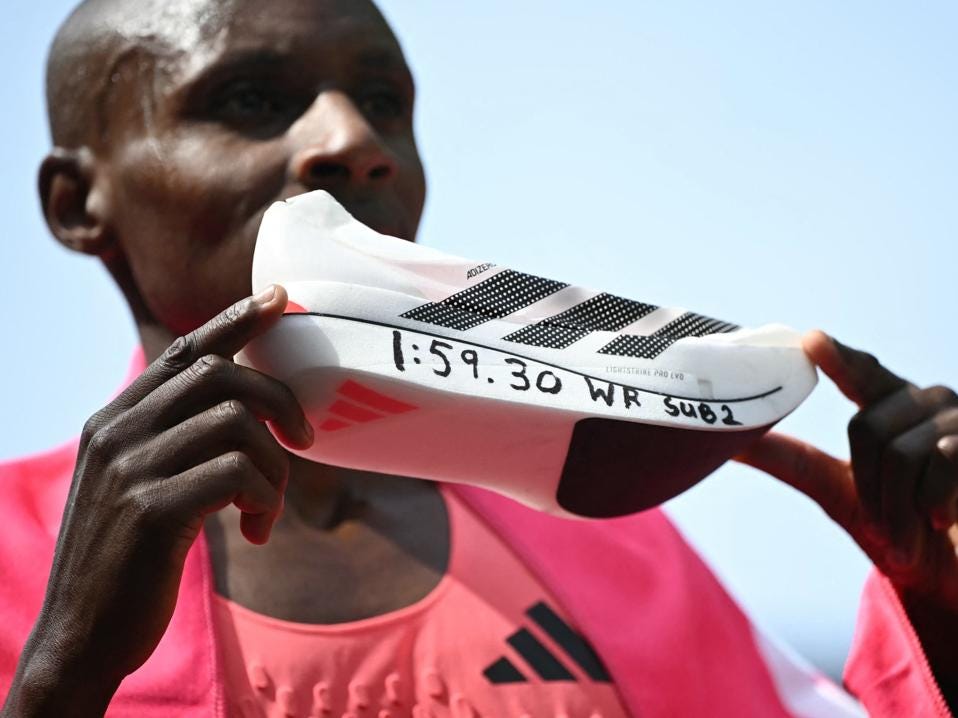 See The $500 Adidas Shoe That Finally Broke The 2-Hour Marathon Mark -  Forbes Vetted