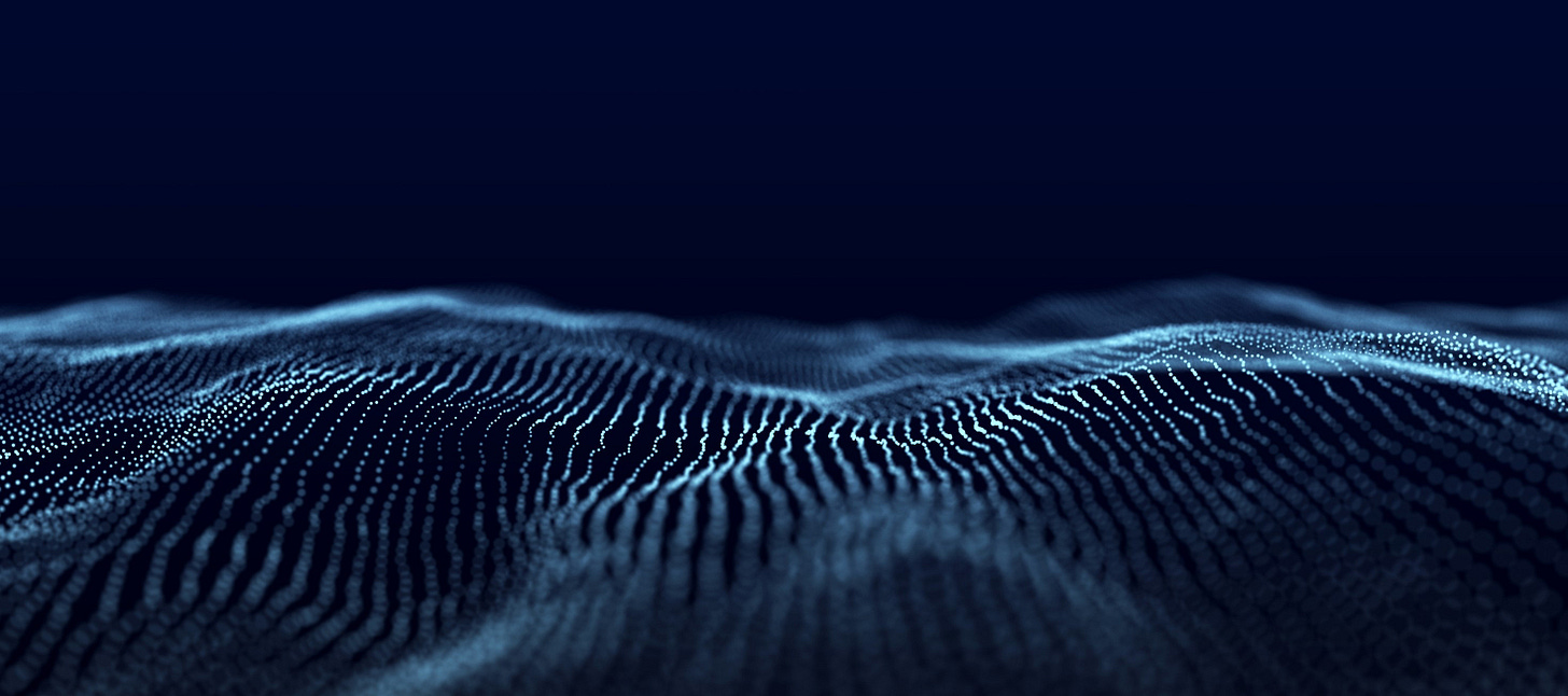 Graphic evoking a sea of data. Graphic evoking a sea of data.