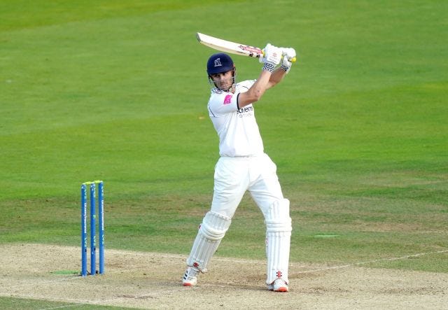 Sam Hain cracks one through the covers