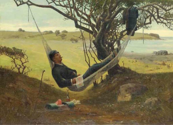 Niels Frederik Schiøttz-Jensen, An Afternoon's Rest, 1885