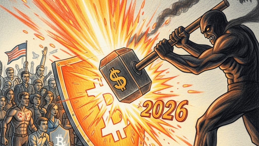 população astrás do escudo do bitcoin se protegendo do leviatã com seu martelo fiat população astrás do escudo do bitcoin se protegendo do leviatã com seu martelo fiat