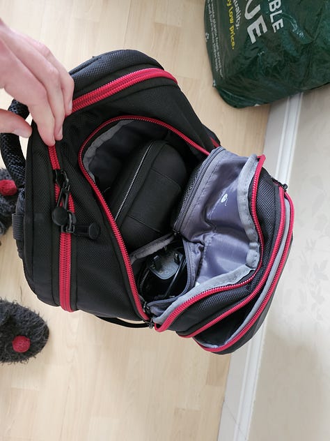 Steam Deck portability in its case and a laptop bag