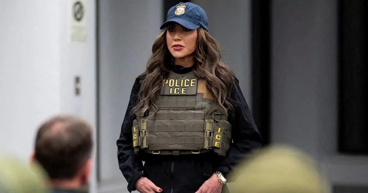 ICE Barbie: Kristi Noem Gets Dolled Up for Deportation Raid Photo-Op