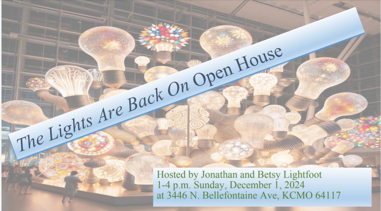 Lights are back on Open House
