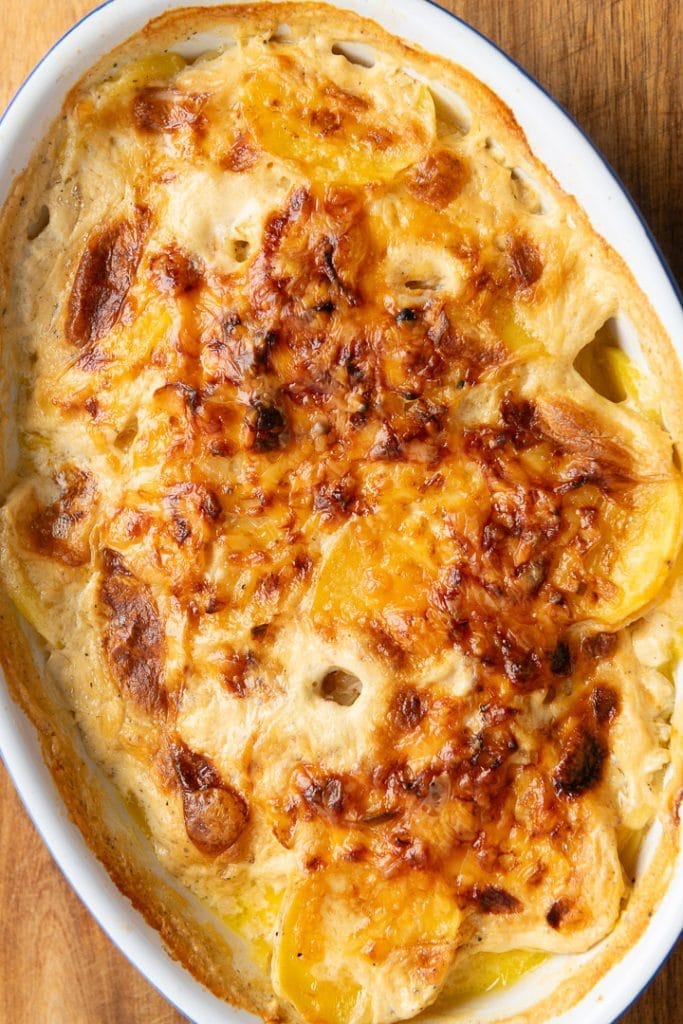 Das fertige Kartoffelgratin nach Omas Art.