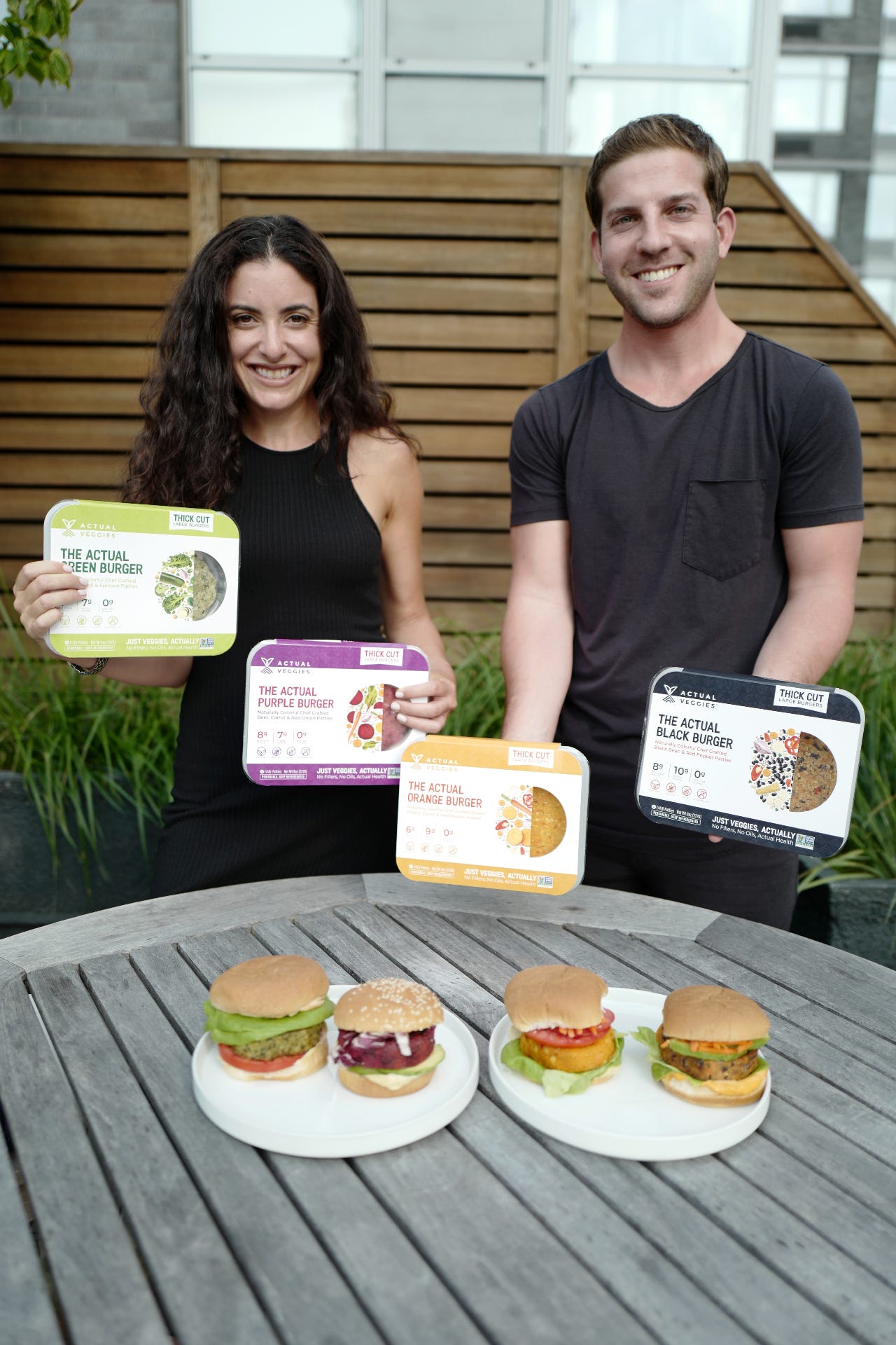 Jason and Hailey cofounders Actual Veggies