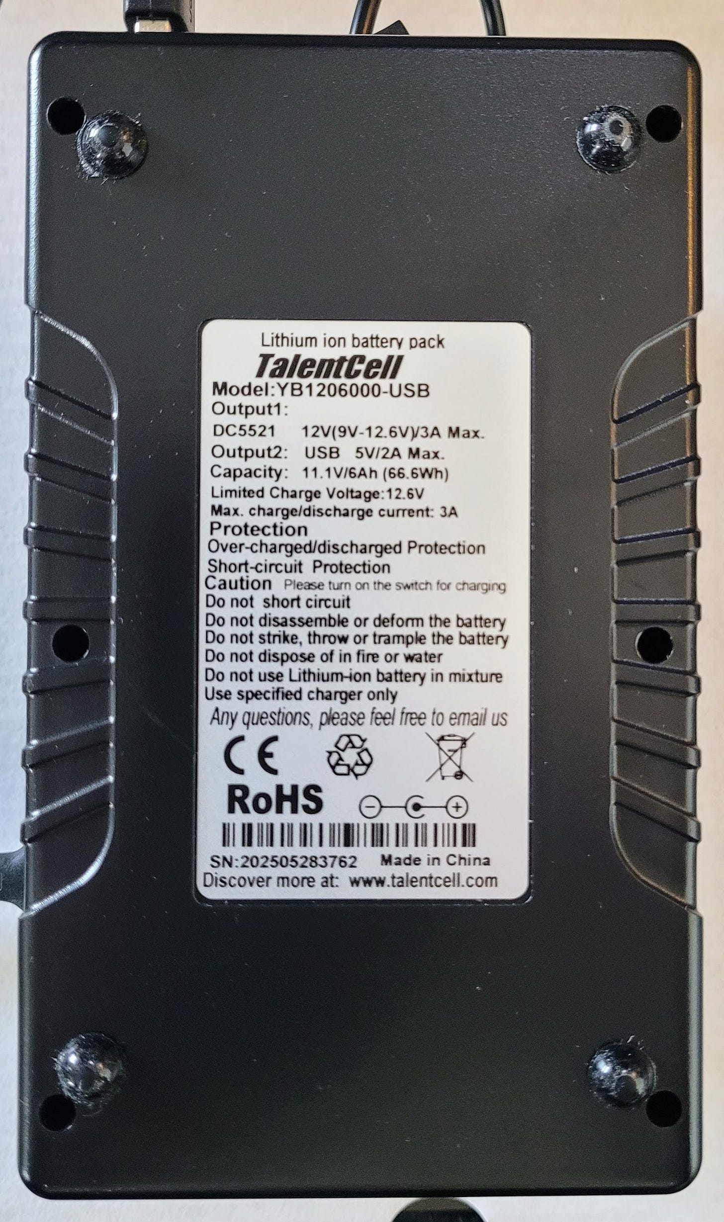 TalentCell battery