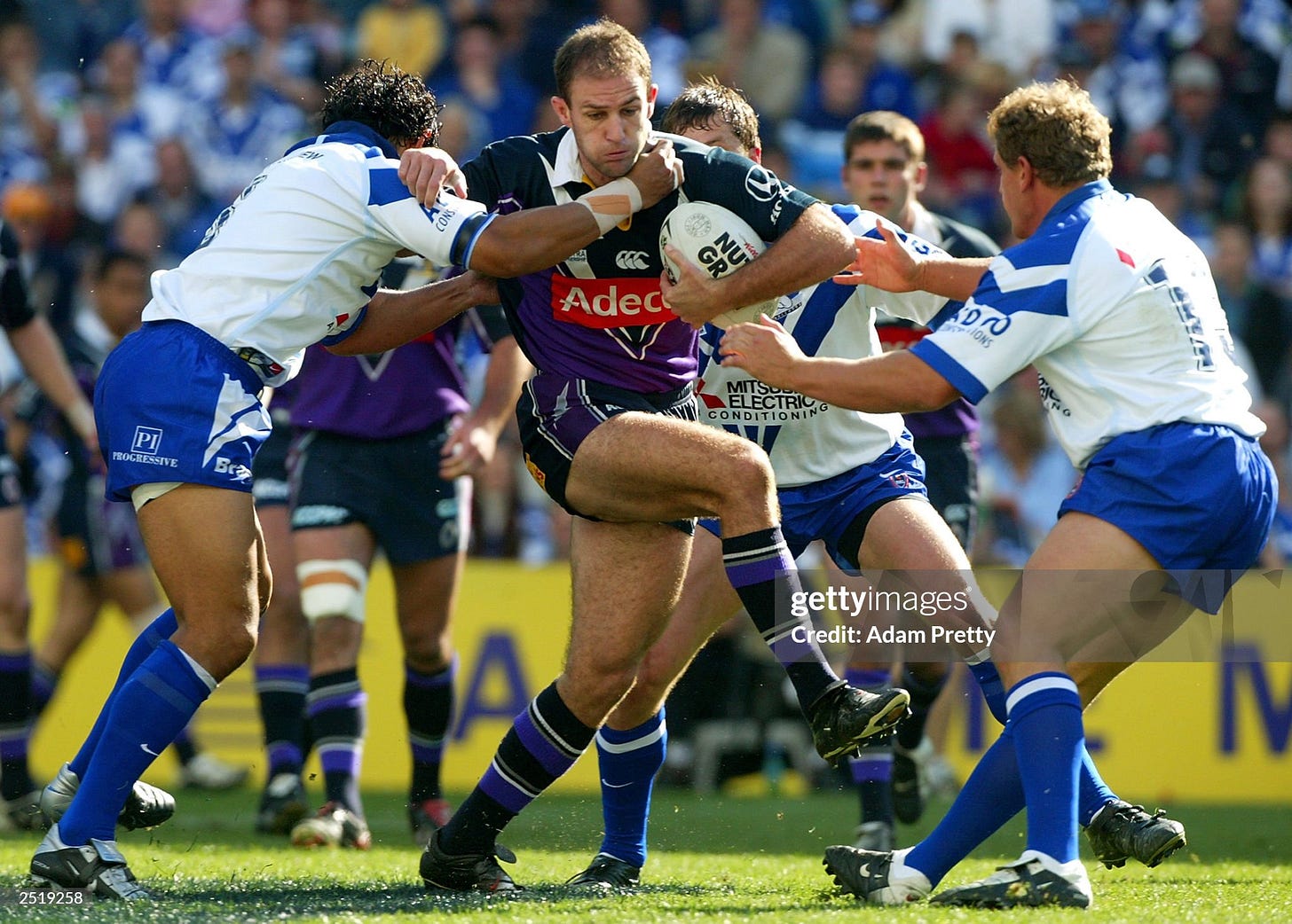 Matt Geyer of the Storm in action