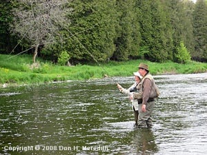 Guides will instruct clients to help them become better anglers.