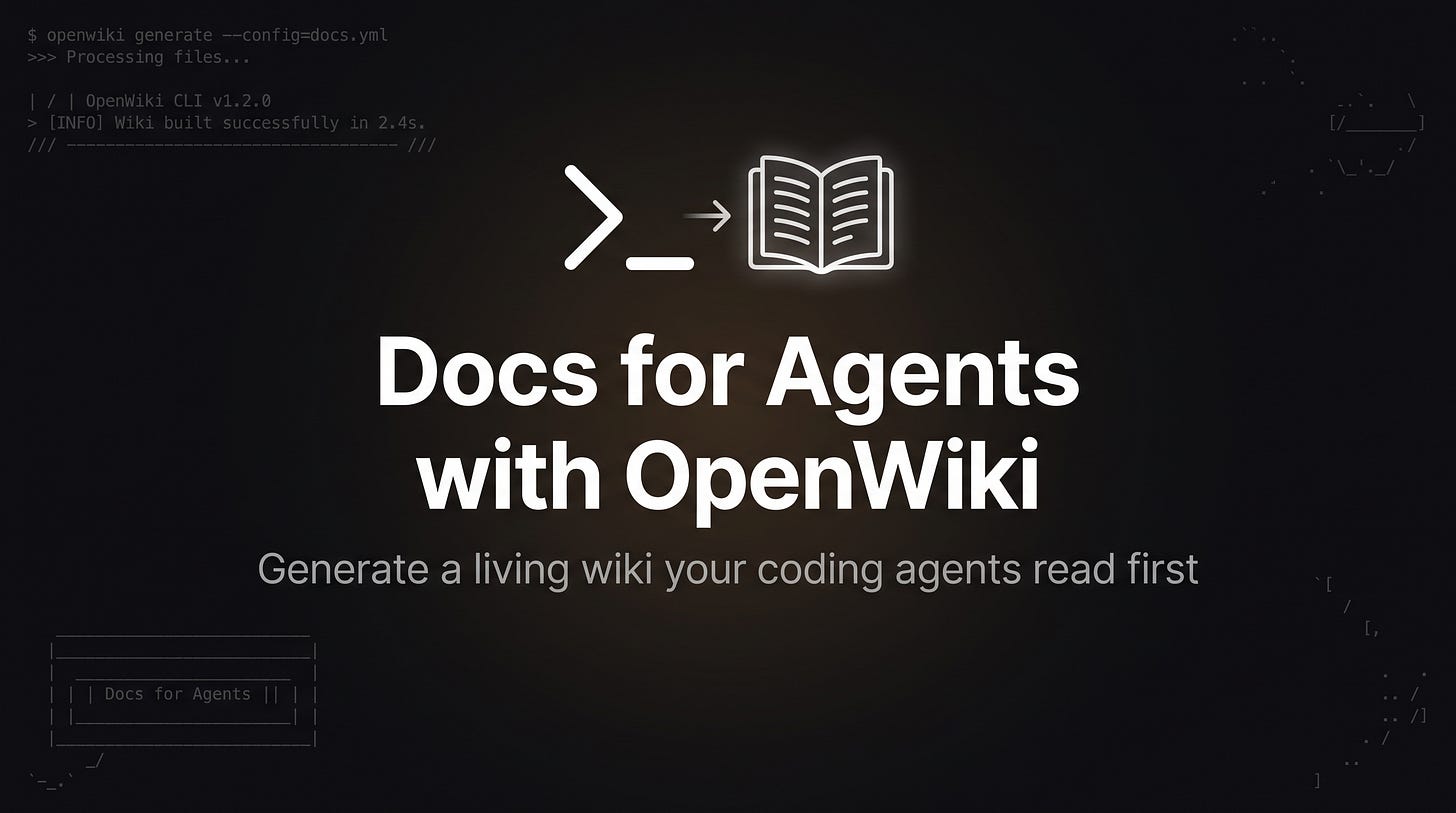 Docs for Agents with OpenWiki Docs for Agents with OpenWiki