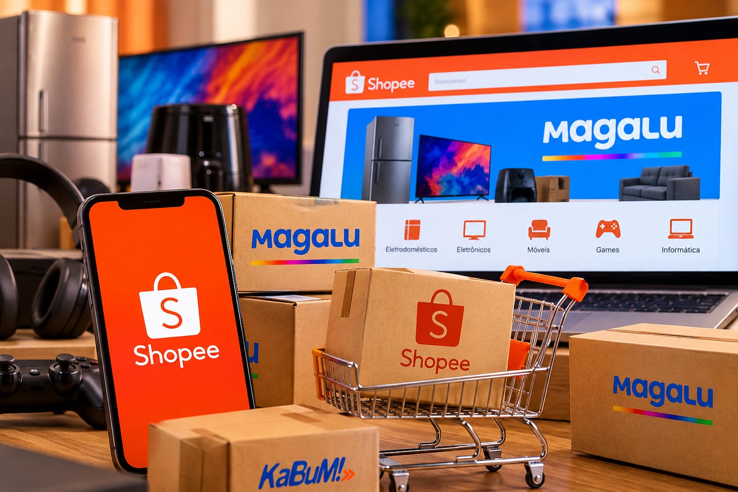 Magalu passa a vender produtos na Shopee para ampliar alcance digital -  Money Report