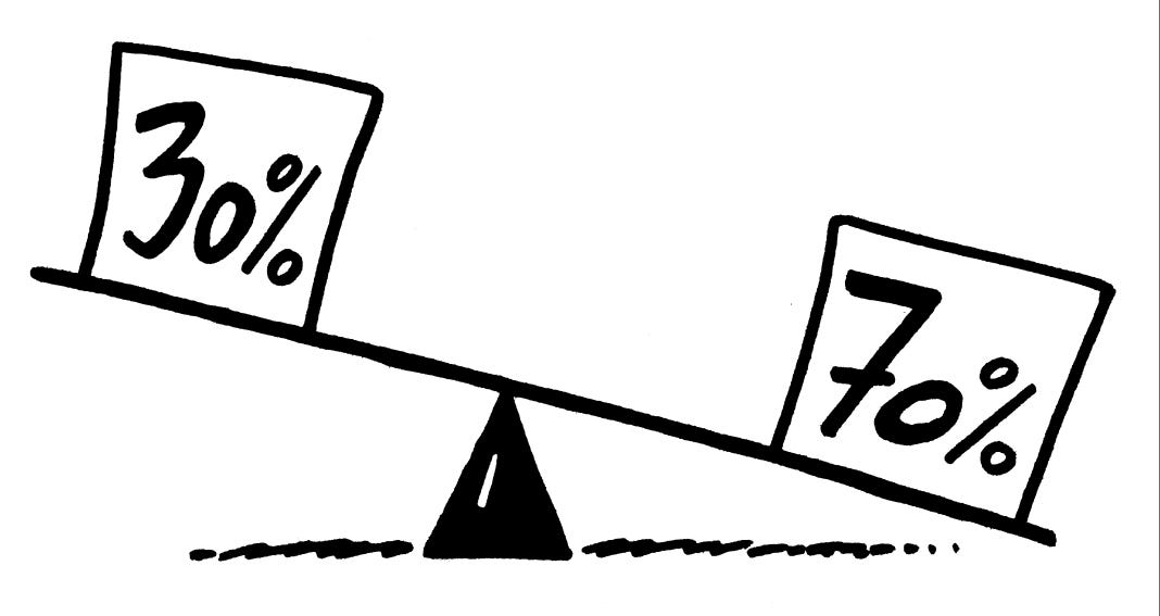 The 30/70 Rule - by Chris Moeller - Chasing Arrows