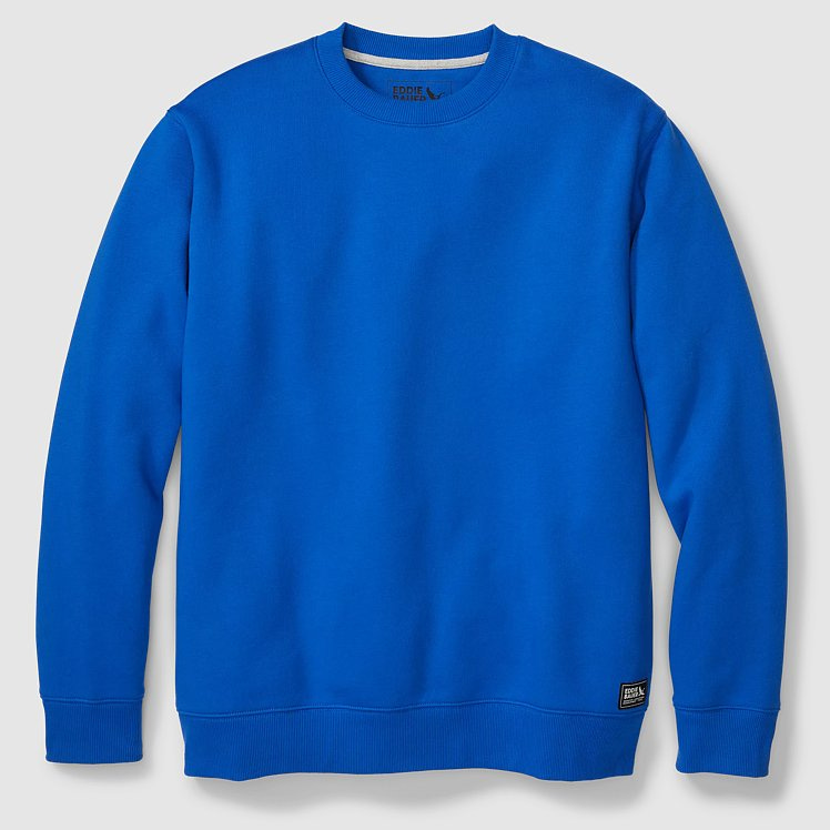 Eddie Bauer Eb Fleece Crew Sweatshirt - Cobalt - Size XL - Shop Gifts for Her