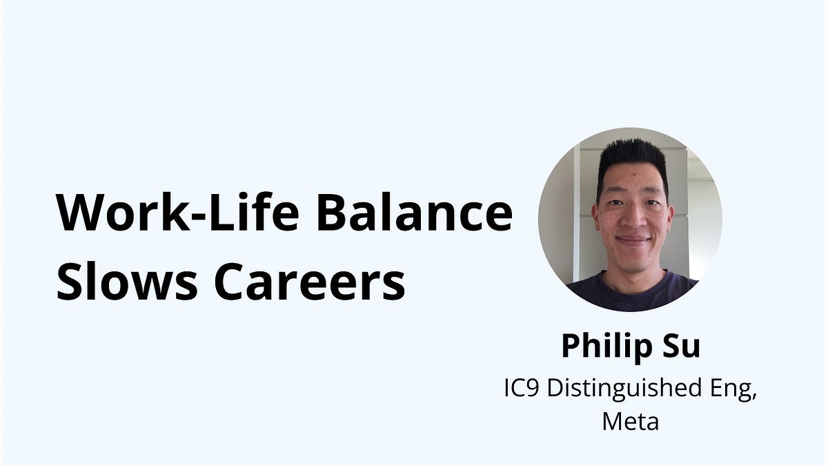 Work-Life Balance Slows Careers (E9 Engineer, ex-Meta)