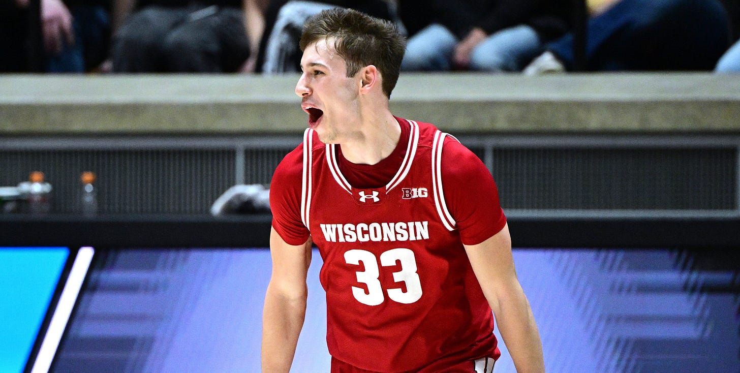 Wisconsin Badgers guard Jack Janicki Wisconsin Badgers guard Jack Janicki