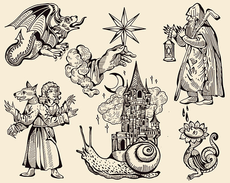 I will be creating more images from Esoteric and Alchemical emblems. So stay tuned!