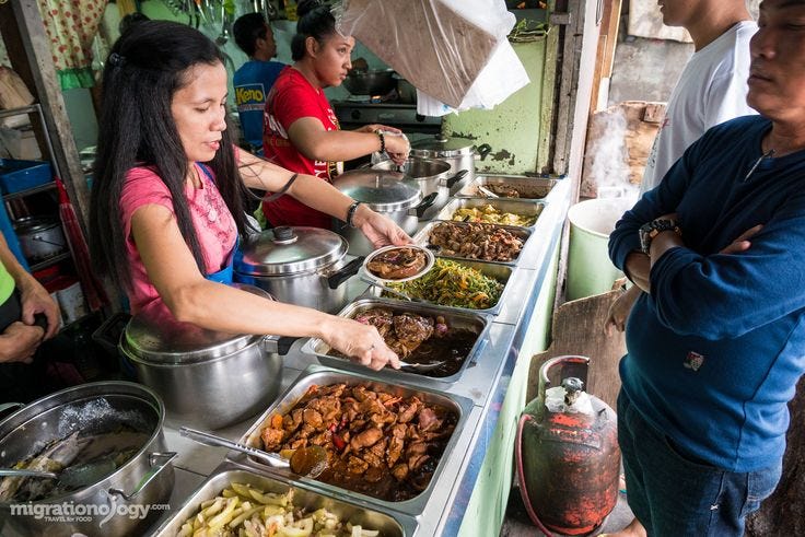 Aling Sosing's Carinderia - Amazing Local Filipino Street Food in Manila!
