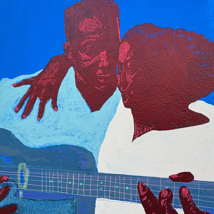 Shabazz Larkin Making a portrait in Portugal